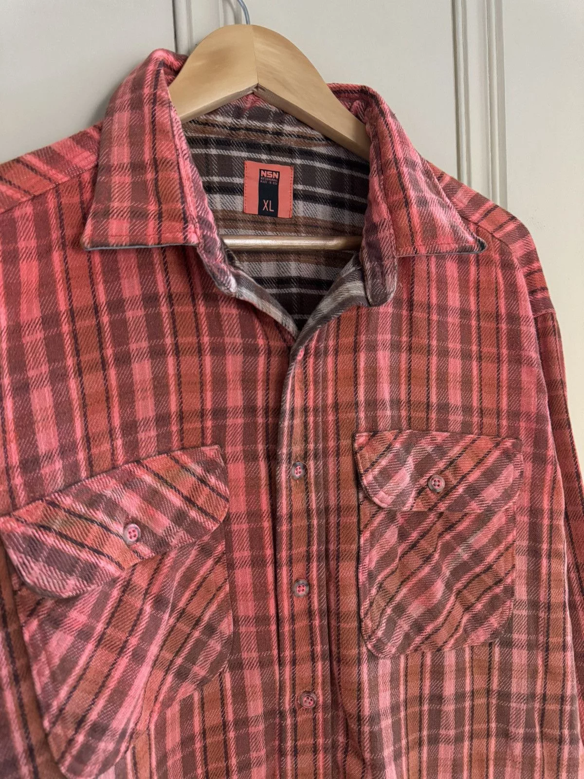 NOTSONORMAL Shirts Button Ups NOTSONORMAL FLANNEL Orange