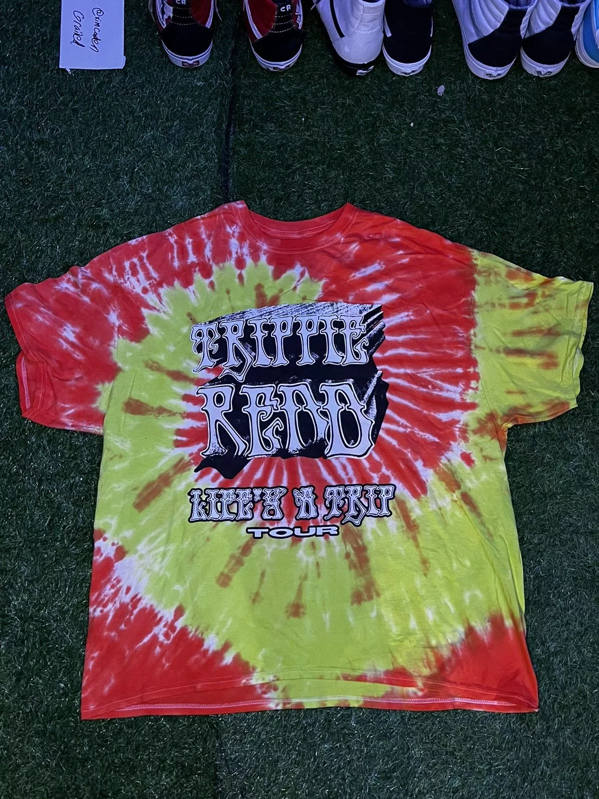Trippie Redd Short Sleeve T Shirts Trippie Redd Life’s A Trip Tour Tie Dye Tee Multi