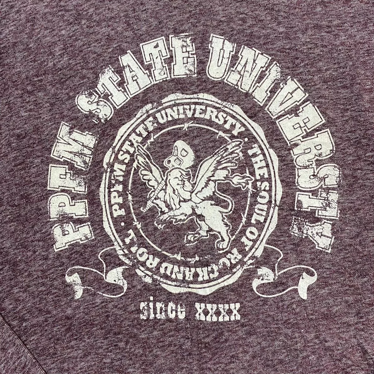 PPFM Sweatshirts Hoodies PPFM "STATE UNIVERSITY THE SOUL OF ROCK & ROLL" Sweatshirt Red Vintage