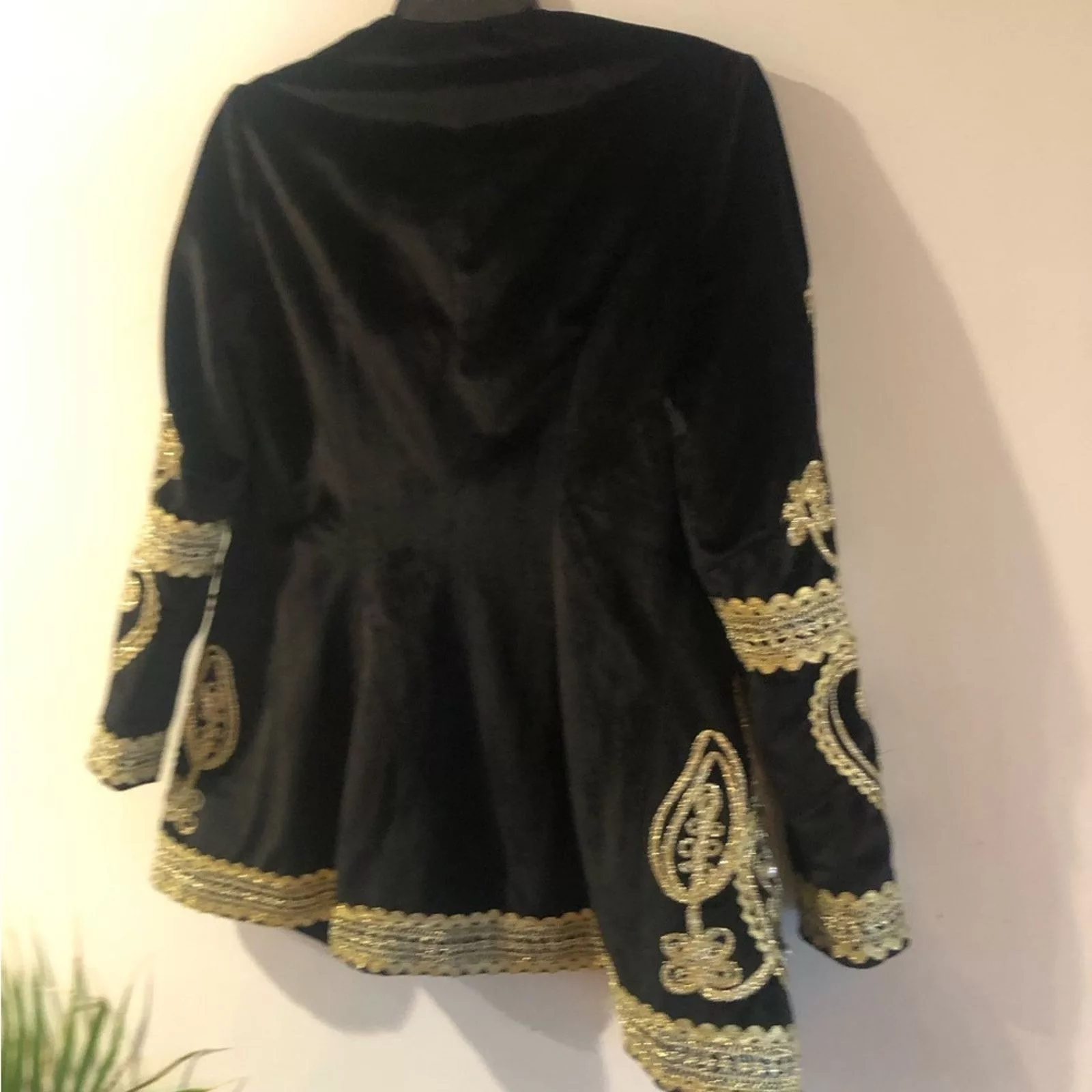 Other Jackets Other Gold embroidered velvet jacket. Size small/medium Black