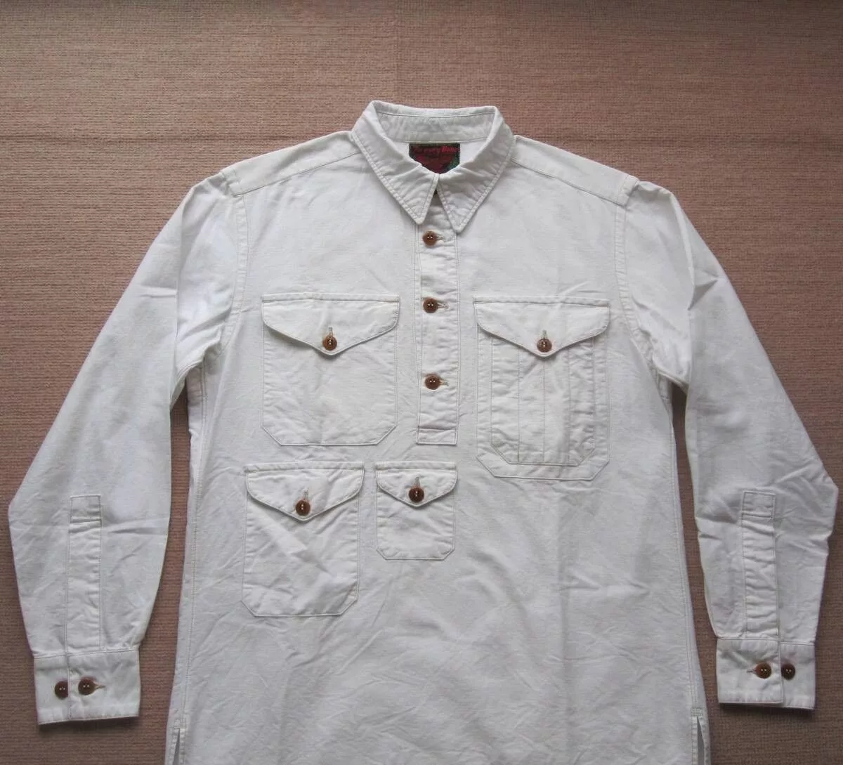 Freewheelers Shirts Button Ups Freewheelers "TIMBERMAN" OUTDOOR WORK SHIRT White