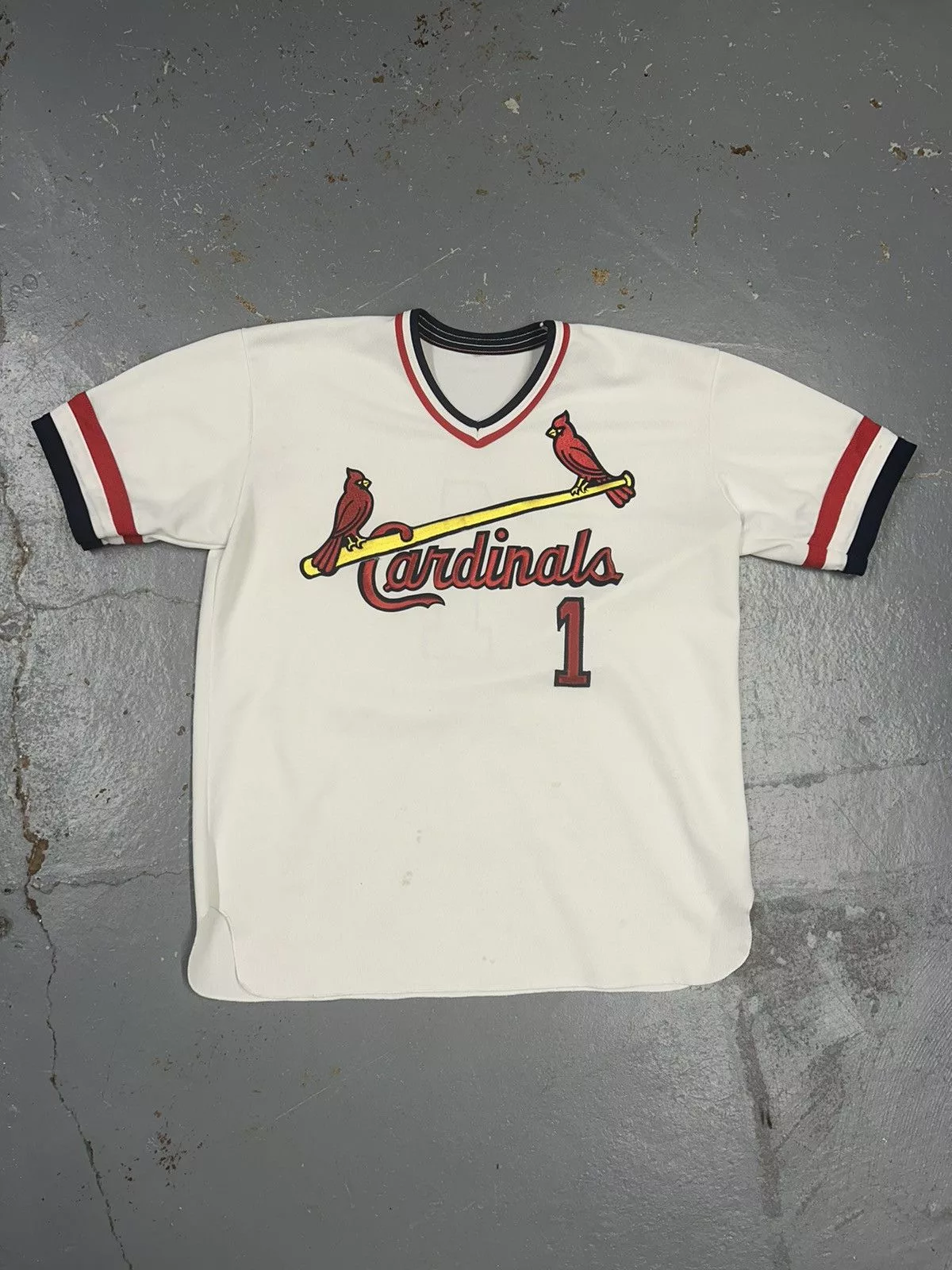 MLB Jerseys MLB × Vintage CRazy Vintage Y2K White St Louis Cardinals Baseball Jersey Streetwear
