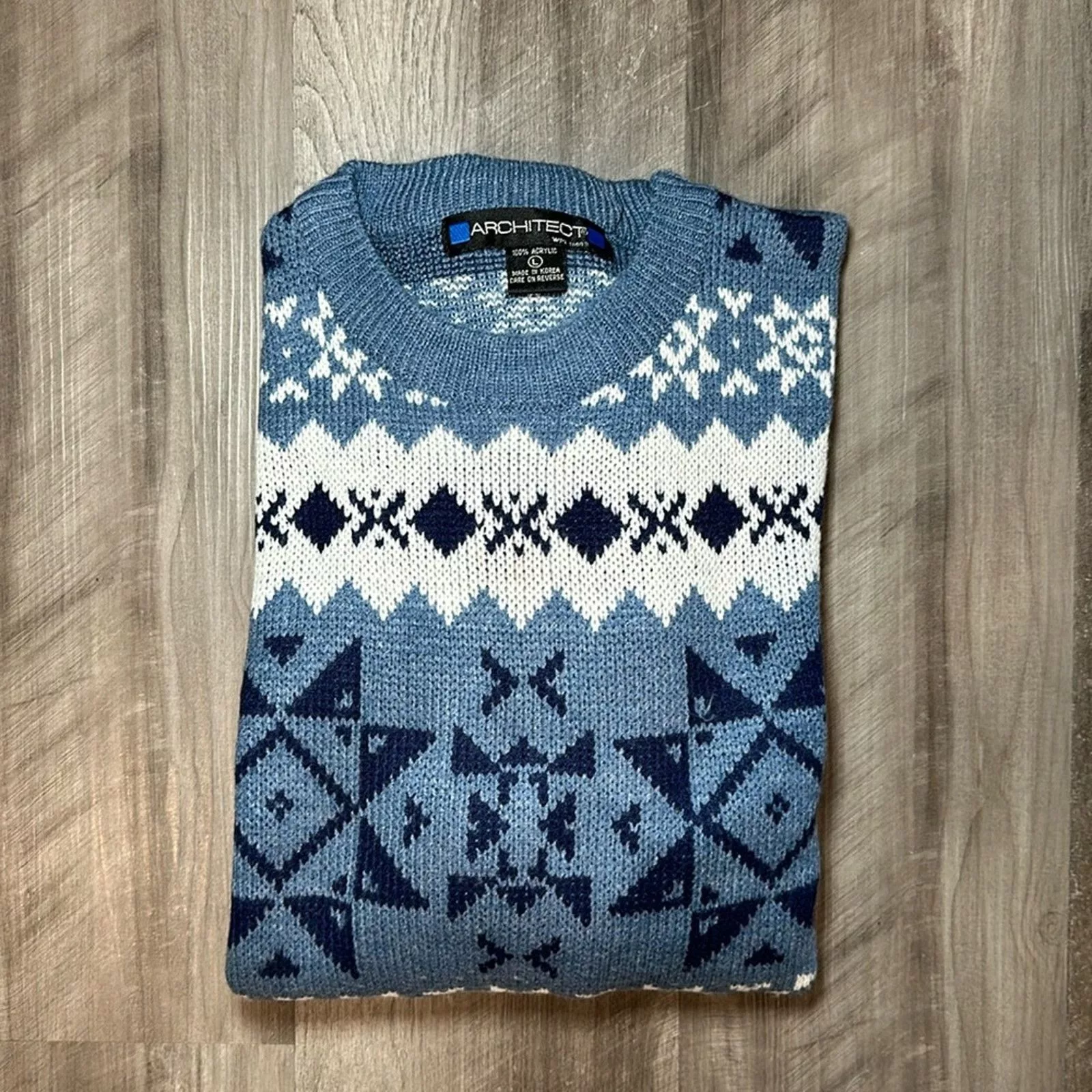 Architect Sweaters Knitwear Architect Crewneck Sweater - Large Blue