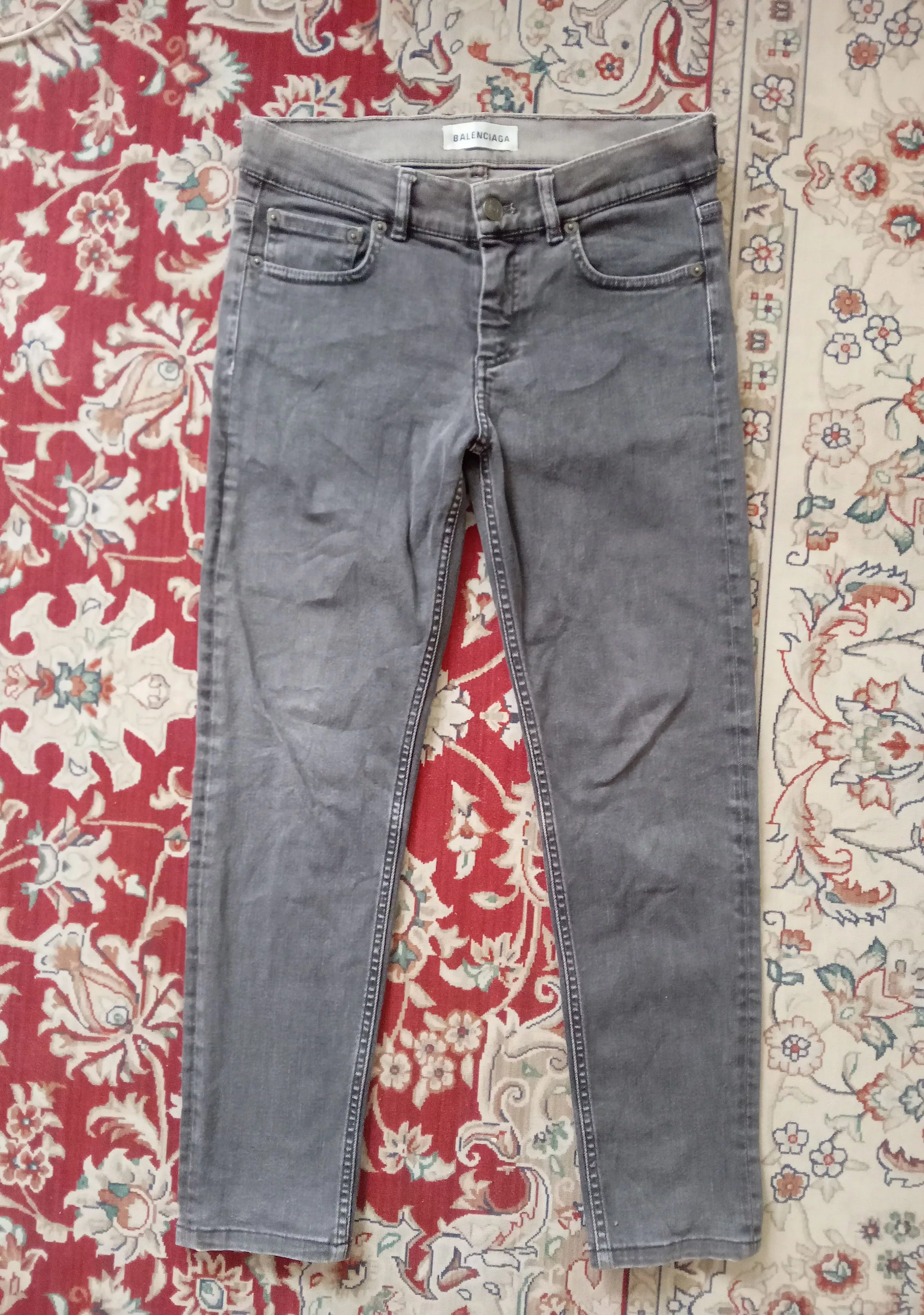 Balenciaga Jeans Balenciaga Slim Fit Jeans Gray