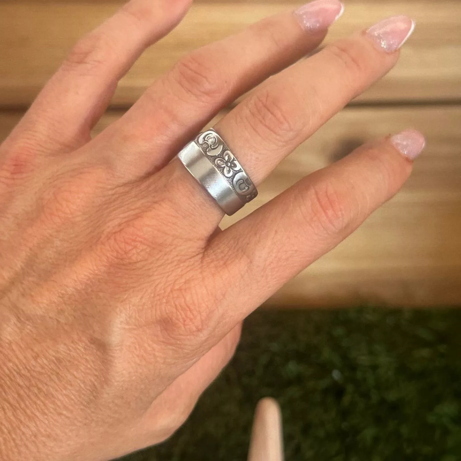Handmade Rings Handmade Ring size 8 Silver