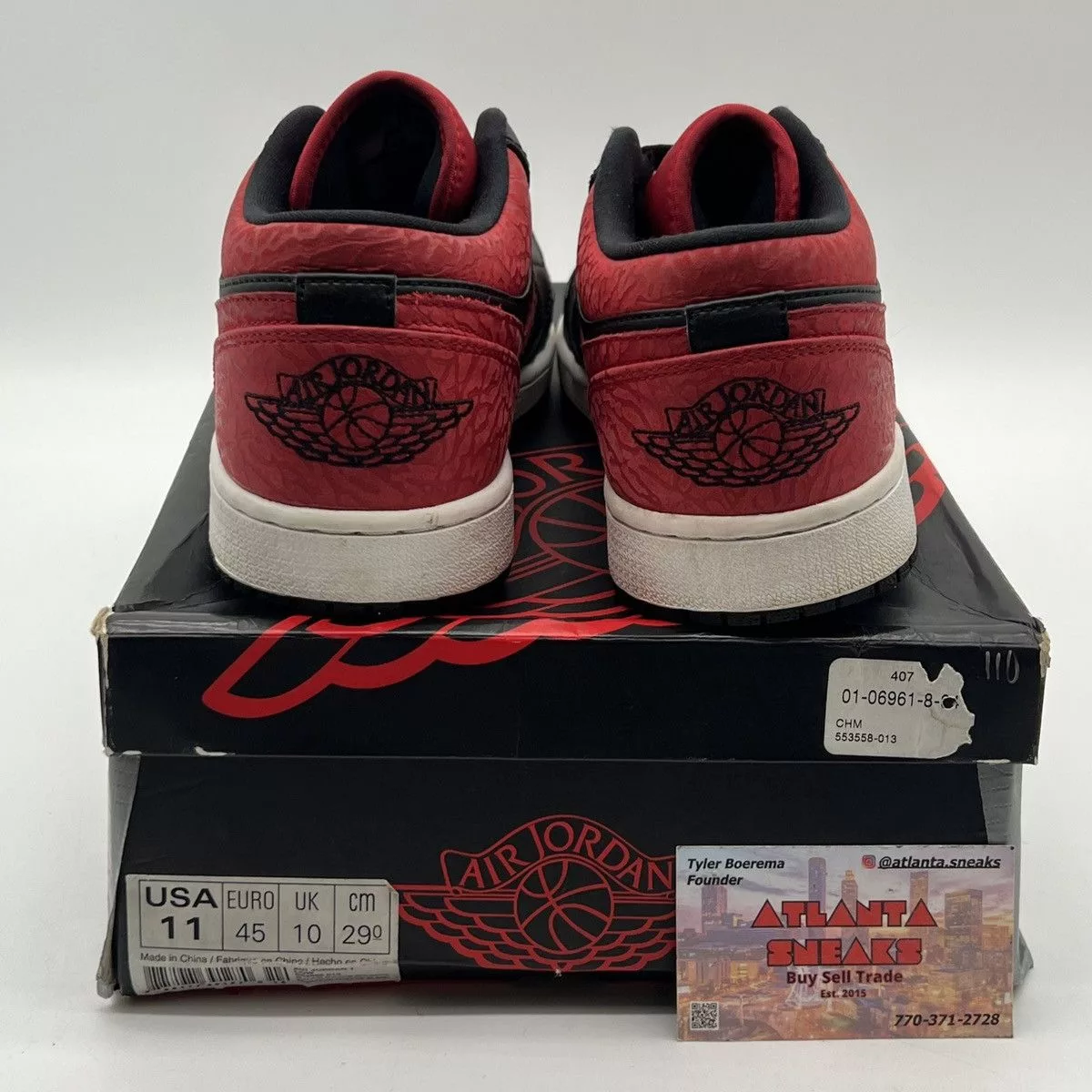 Nike Low Top Sneakers Nike Air Jordan 1 low bred Black