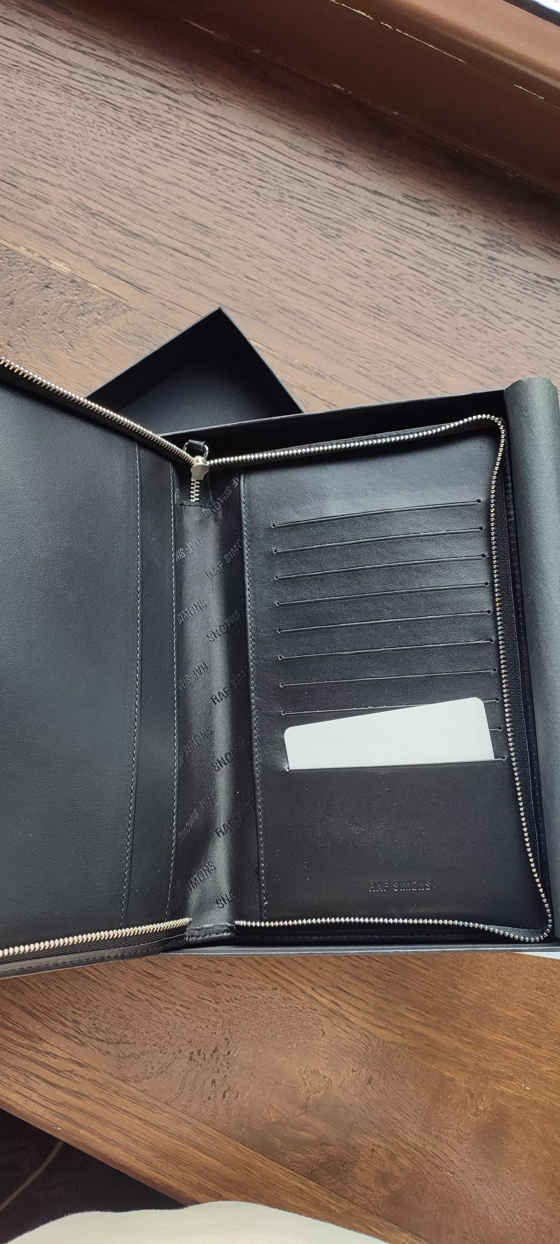 Raf Simons Wallets Raf Simons "Burning Down The House" Wallet Black