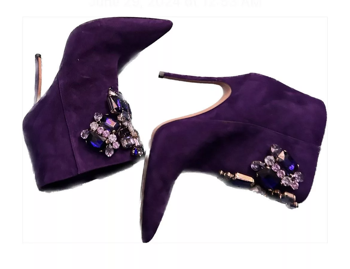Dsquared2 Heels Dsquared2 purple suede and crystal