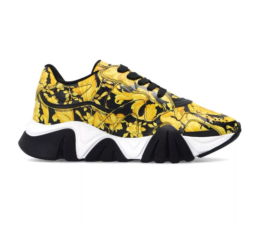 Versace Low Top Sneakers Versace Greca Squalo Barocco Sneakers Size US 7 EU 37 Multi
