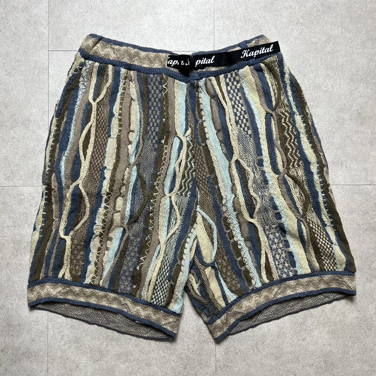 Kapital Shorts Kapital 7G Knit Gaudy Short Pants Multi