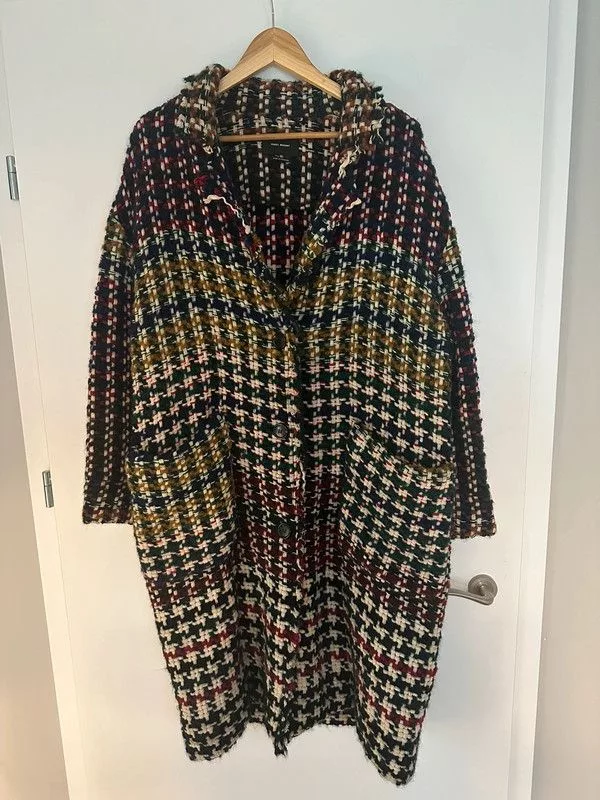 Isabel Marant Coats Isabel Marant Dianaza Tweed Coat Multi