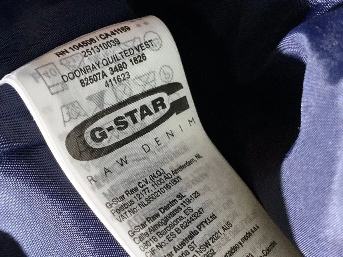 G-Star Vests G-star quilted vest doonray size M Blue