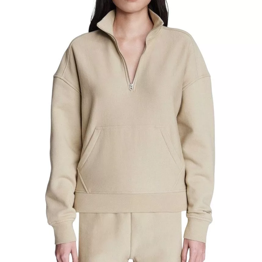 Rag & Bone Sweatshirts Rag & Bone City half zip terry pullover Brown