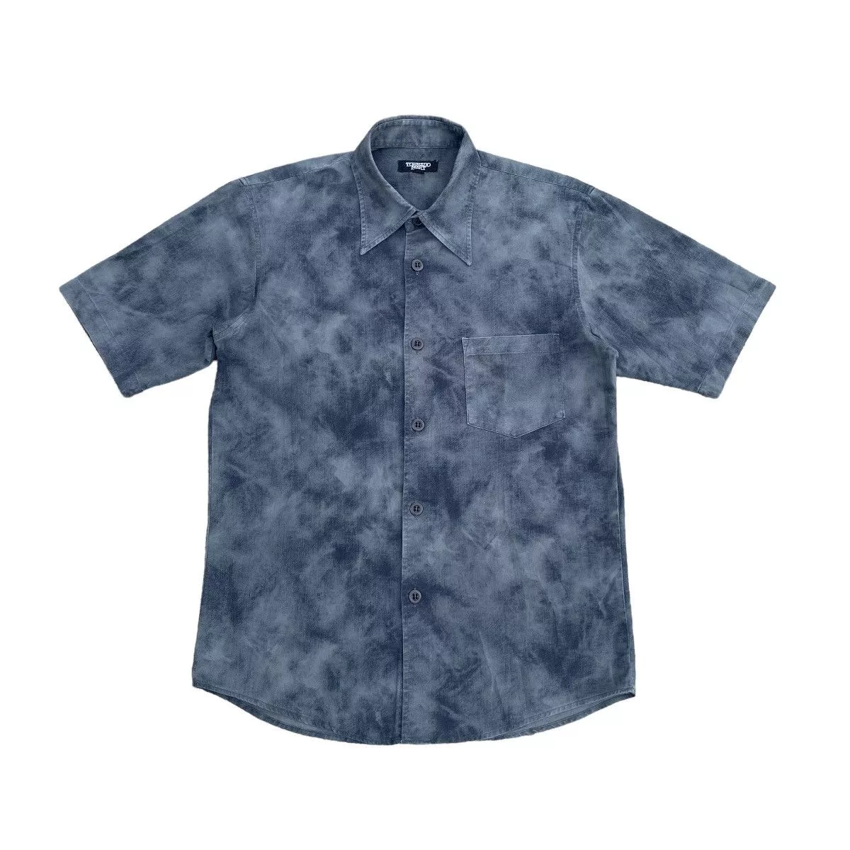 Tornado Mart Shirts Button Ups TORNADO MART Single Pocket Button Up Gray Avant-Garde