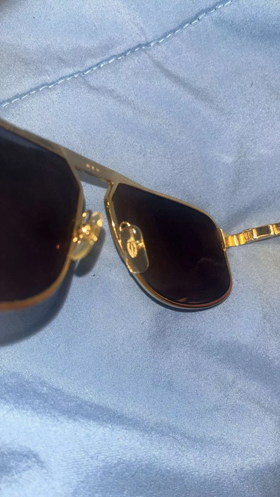 Cartier Glasses Cartier Aviator Gold