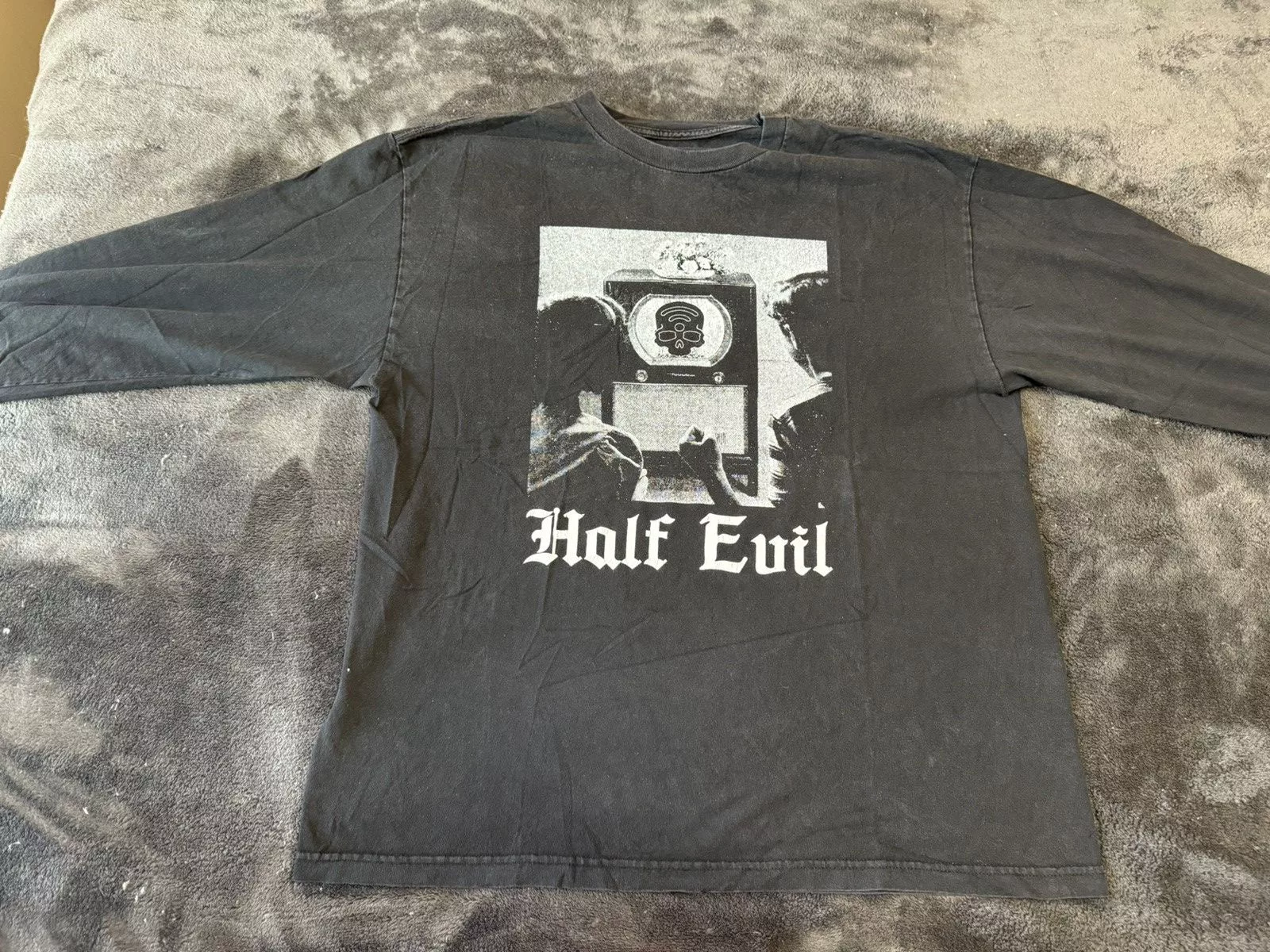 Half Evil Long Sleeve T Shirts Half Evil Long-sleeve tee Black