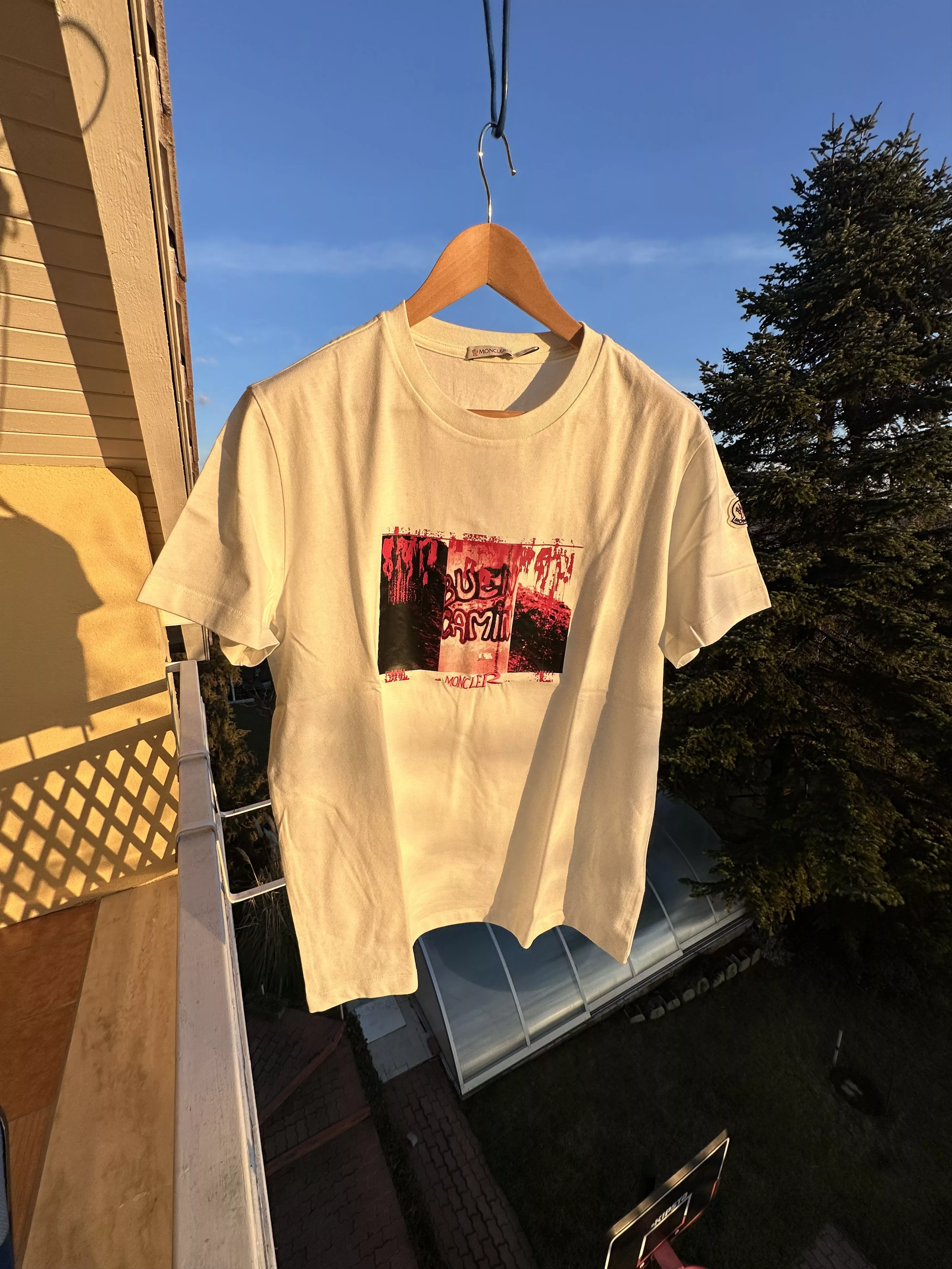 Moncler Short Sleeve T Shirts MONCLER Maglia T-shirt White