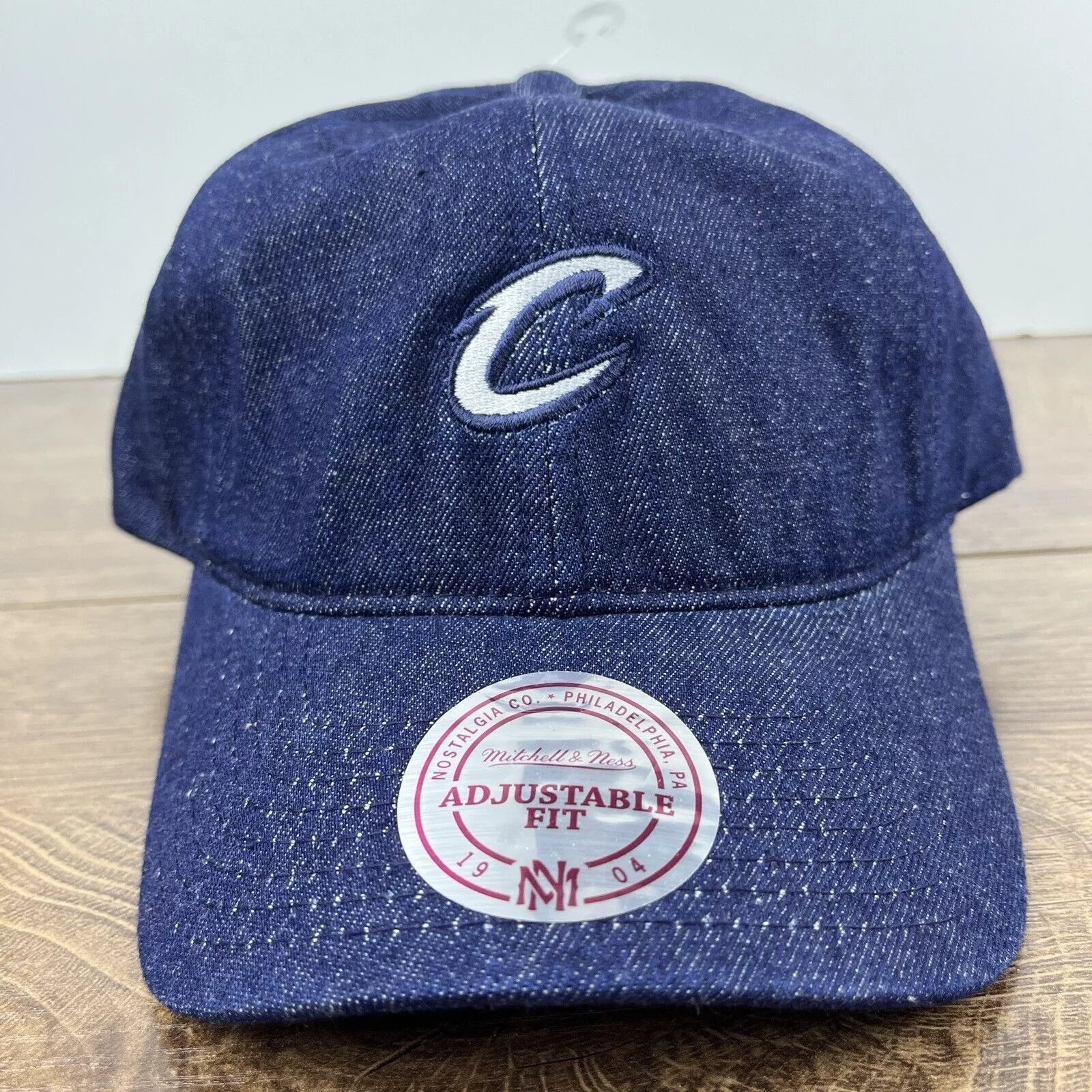 Mitchell & Ness Hats Cleveland Cavaliers Hat NBA Mitchell & Ness Blue Hat Adjusta