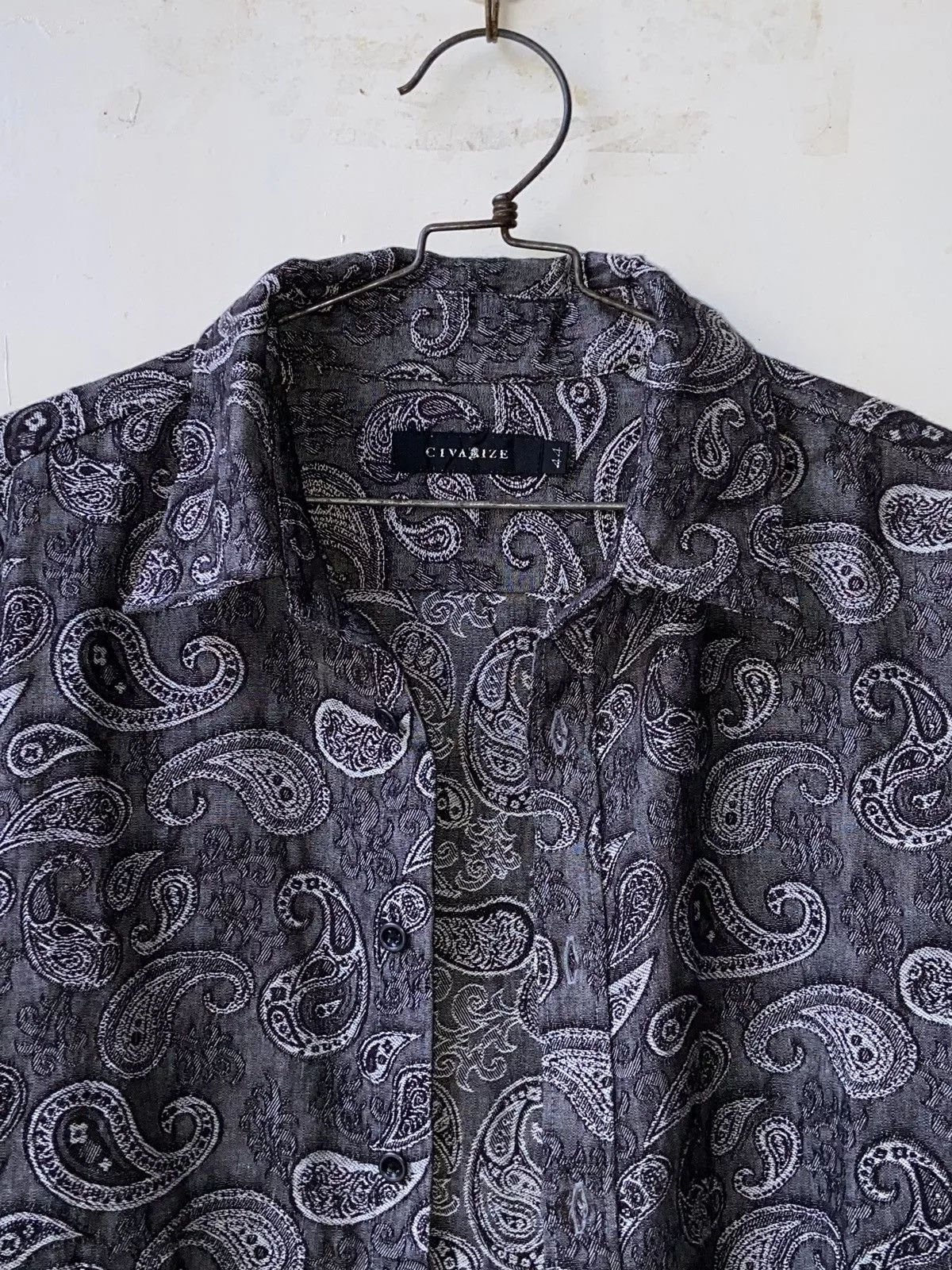 CIVARIZE Shirts Button Ups CIVARIZE Grey Patterned Shirts/Outer Gray