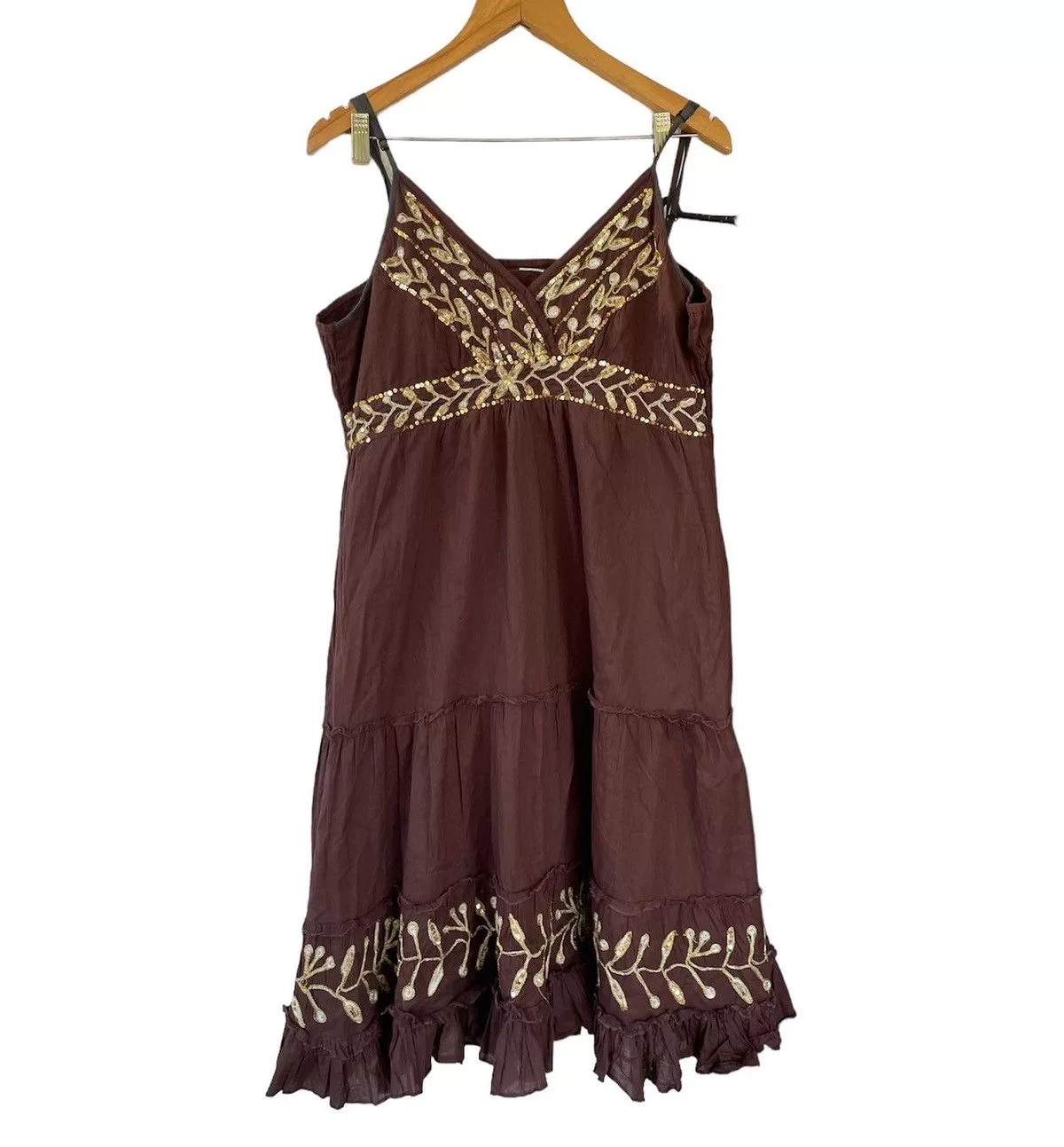Vintage Midi Dresses Vintage dress Brown