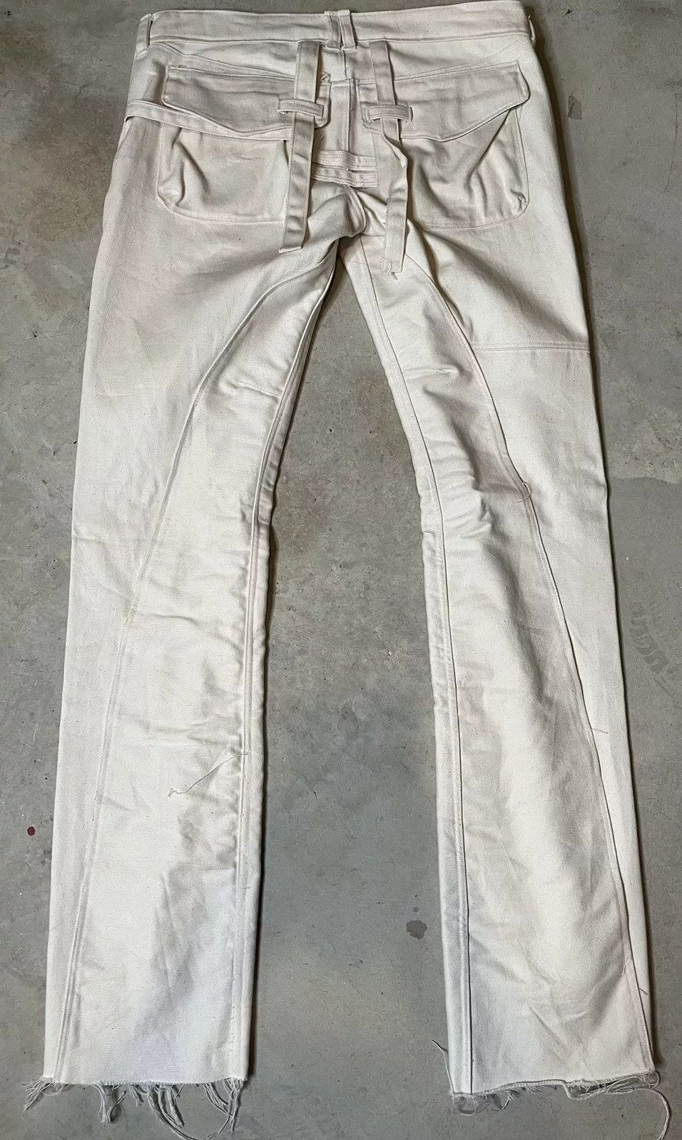 Handmade Denim Handmade Binding Cargo Denim Beige