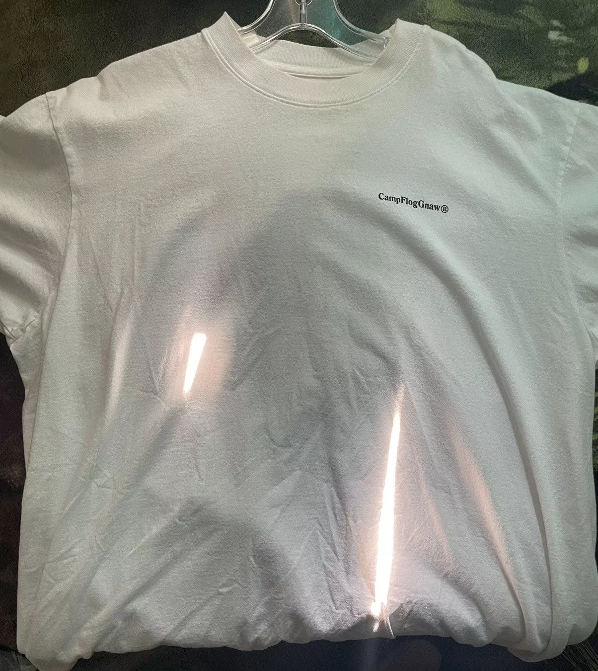 Golf Wang Short Sleeve T Shirts Golf Wang Last Call x Camp Flog Gnaw White