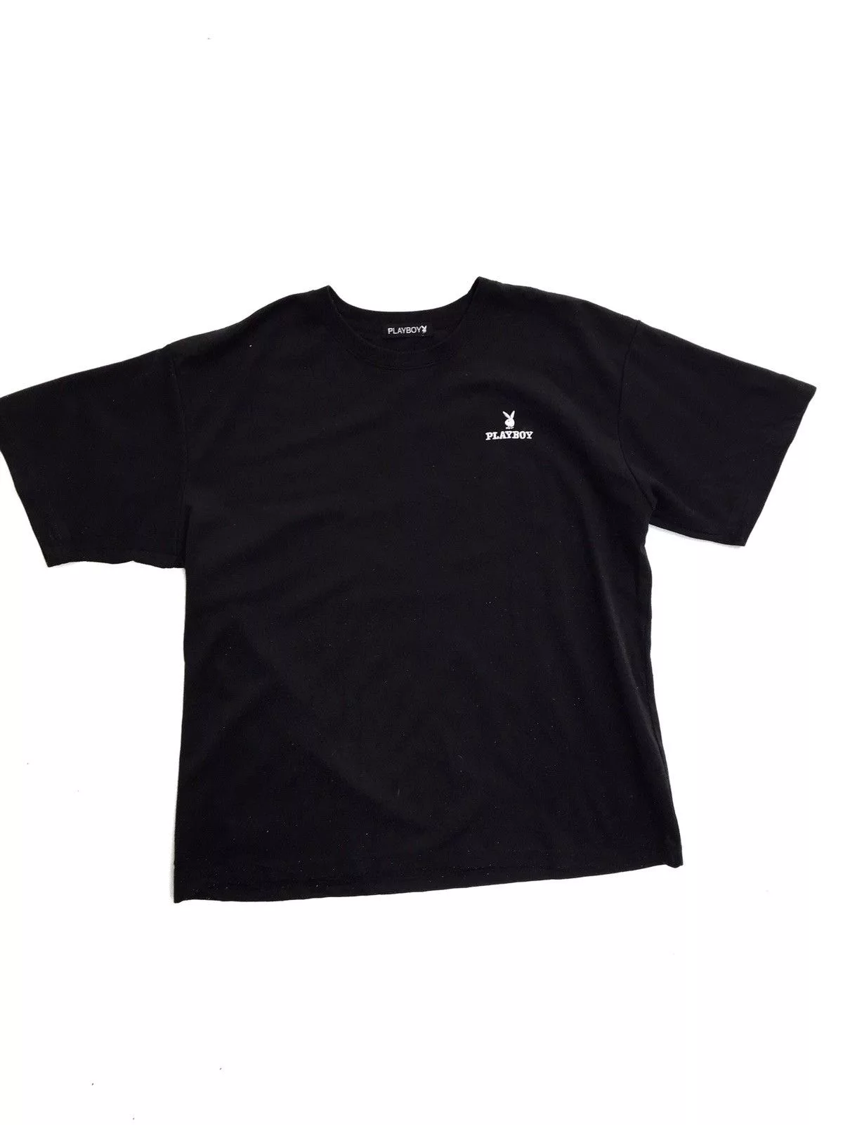 Playboy Short Sleeve T Shirts Playboy Big Logo Shirts Black
