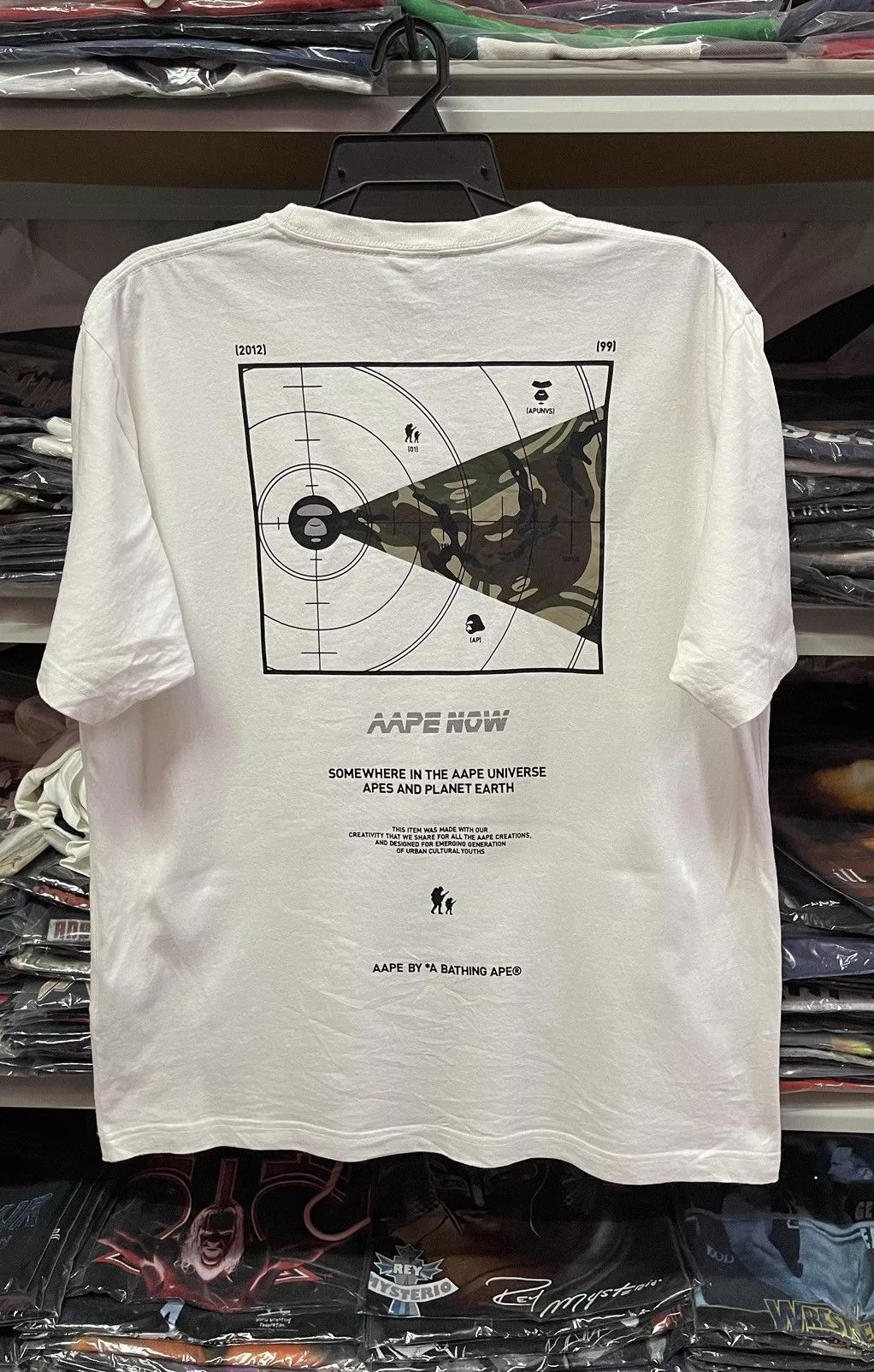 Aape Short Sleeve T Shirts Aape Tee White