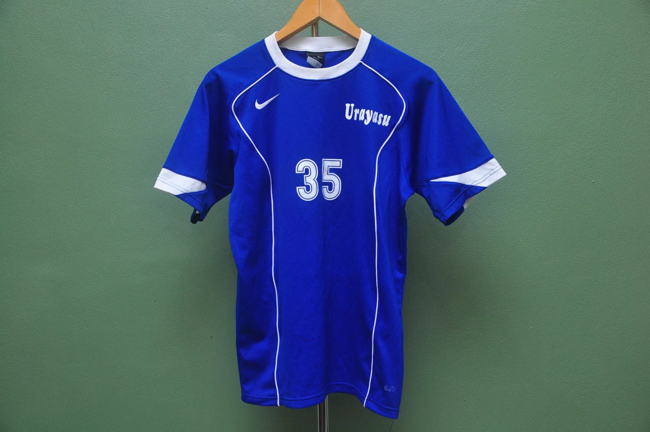 Japanese Brand Jerseys Japanese Brand × Nike × Vintage Urayasu 35 Nike Jersey Blue