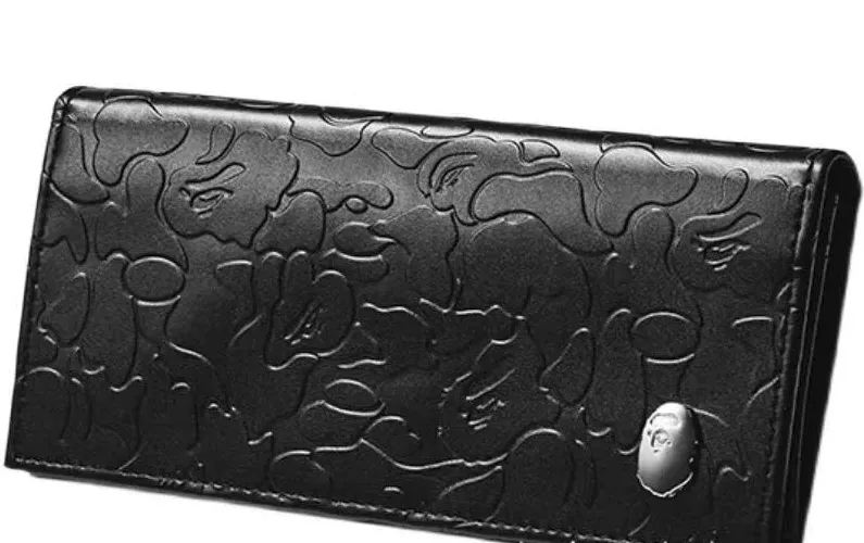 Bape Wallets Bape Black Camo Long Wallet
