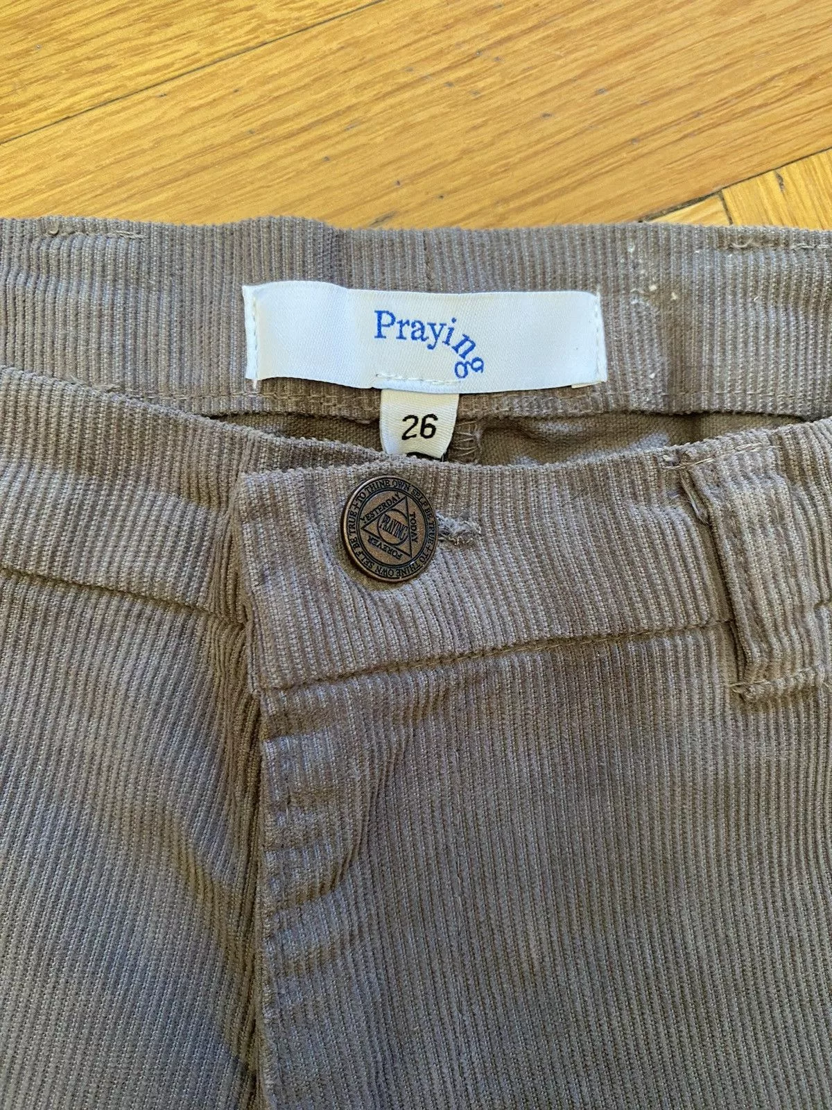Praying Pants PRAYING brown ribbed pants