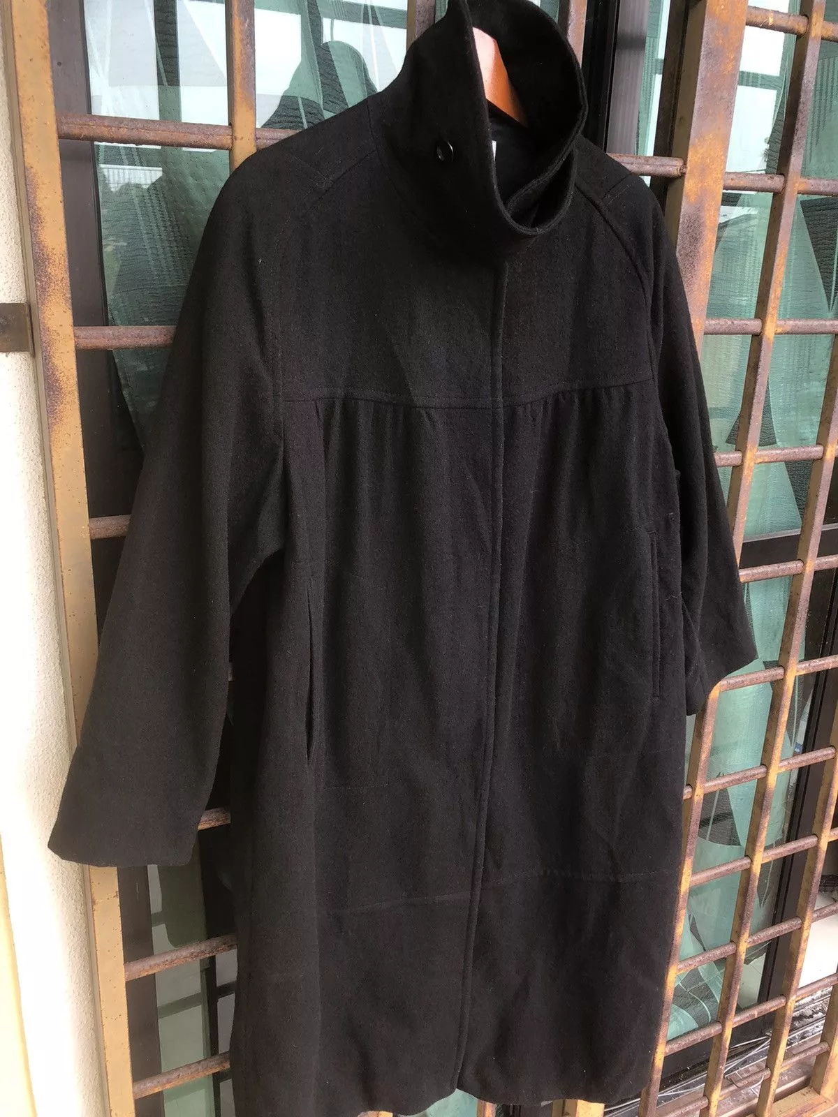Dries Van Noten Coats Dries Van Noten Wool Long Coat Black