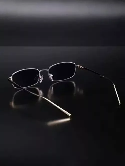 Electric Visual Glasses Electric Visual Retro Punk Kurt Cobain Style Sunglasses Square Frame Fashion Black Vintage