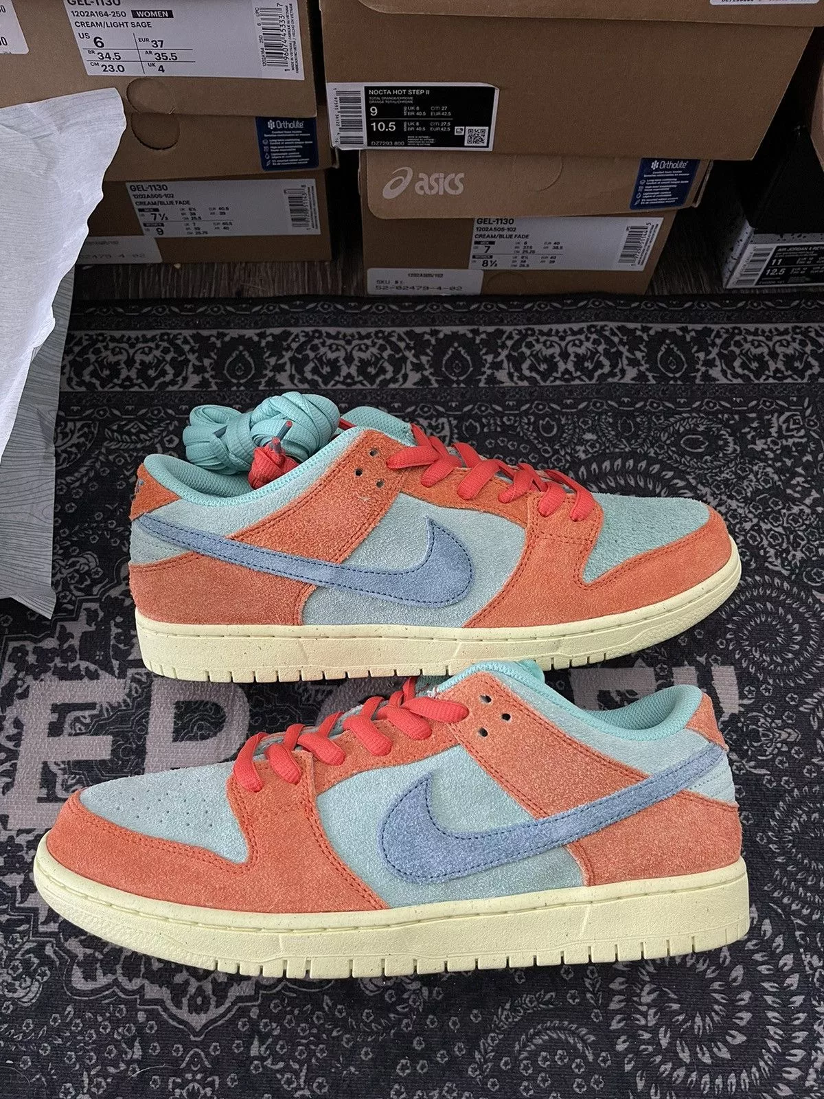 Nike Low Top Sneakers Nike Dunk Low ‘Orange Emerald Rise’