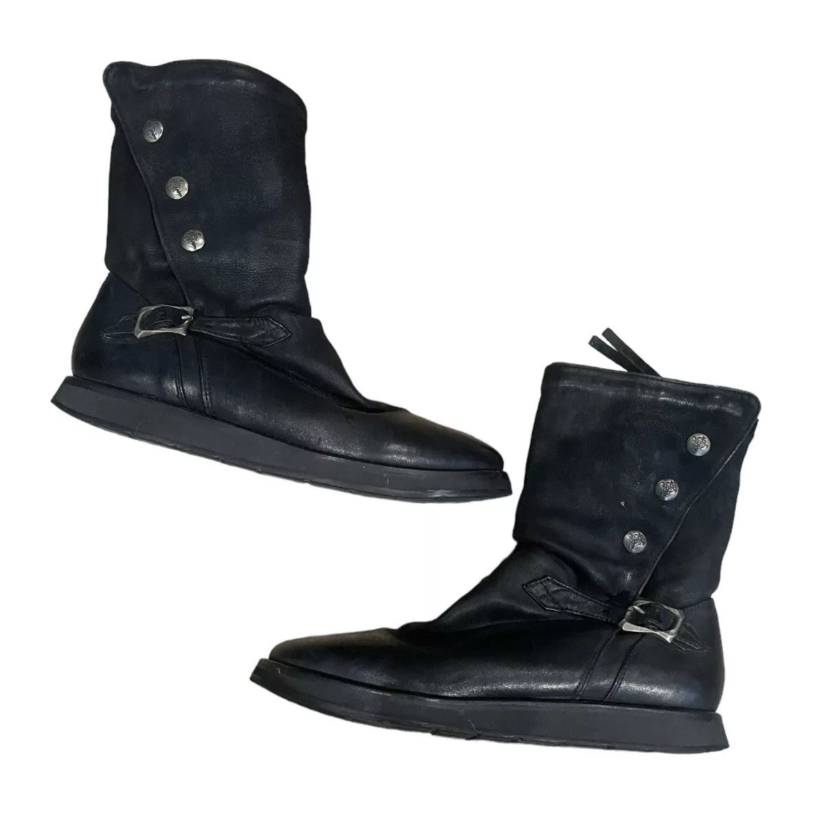 14th Addiction Boots 14th addiction snap creeper boots Black