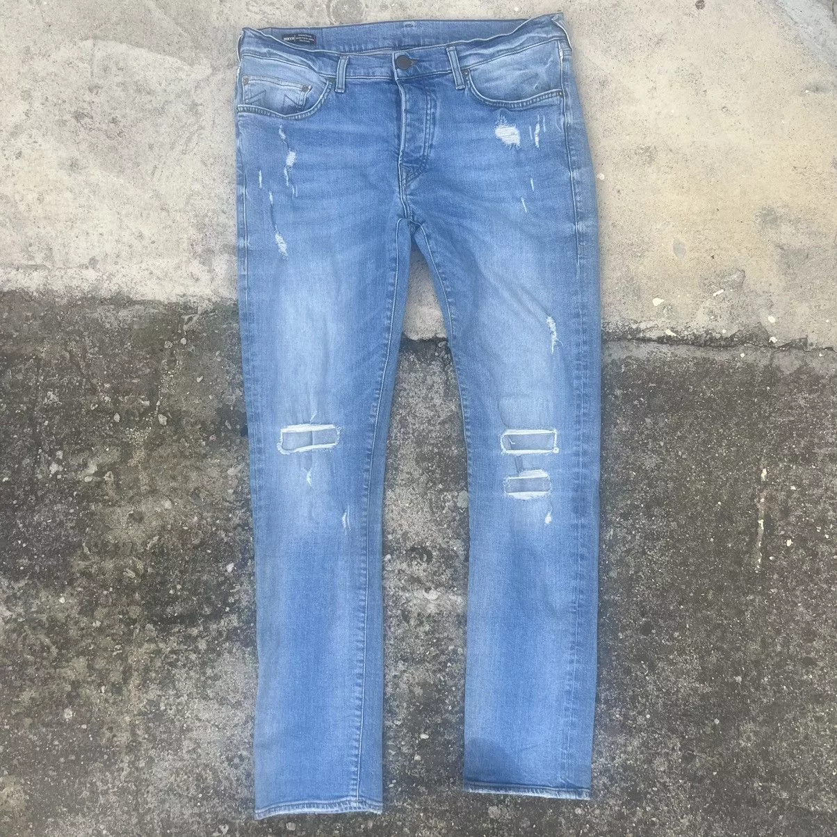 True Religion Denim True Religion × Vintage Y2K/2000s Thrashed True Religion Mall Goth Denim Jeans! Blue Streetwear