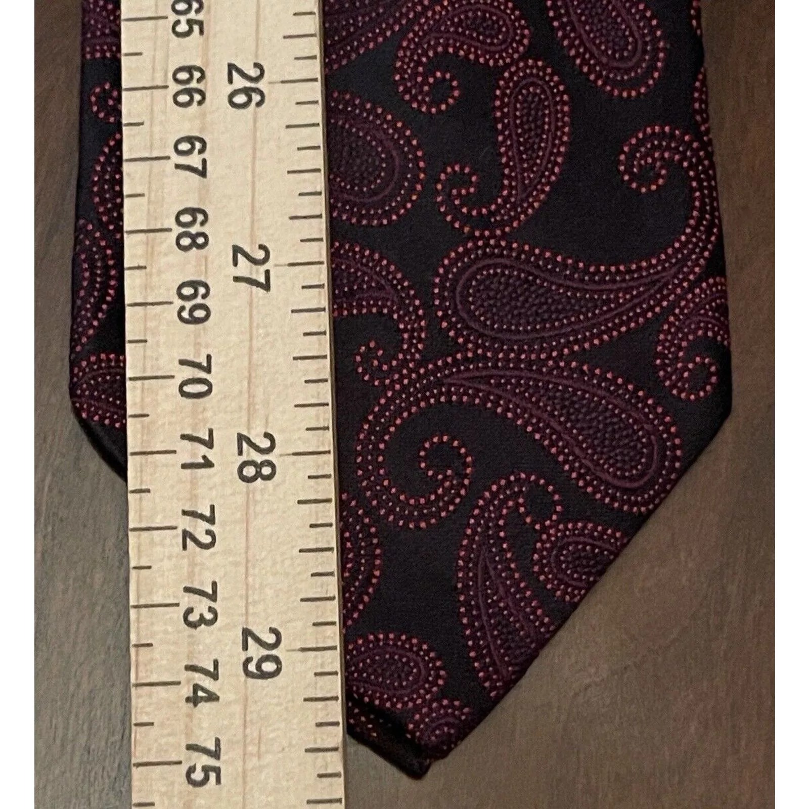 Other Ties Pocketsquares Other Express Design Studio Black Red Men’s Neck Tie Made In USA Multi