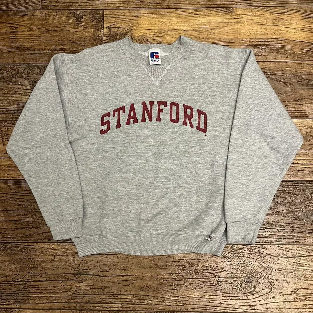 Russell Athletic Sweaters Knitwear Russell Athletic Vintage 90’s Stanford Russell Sweater Gray