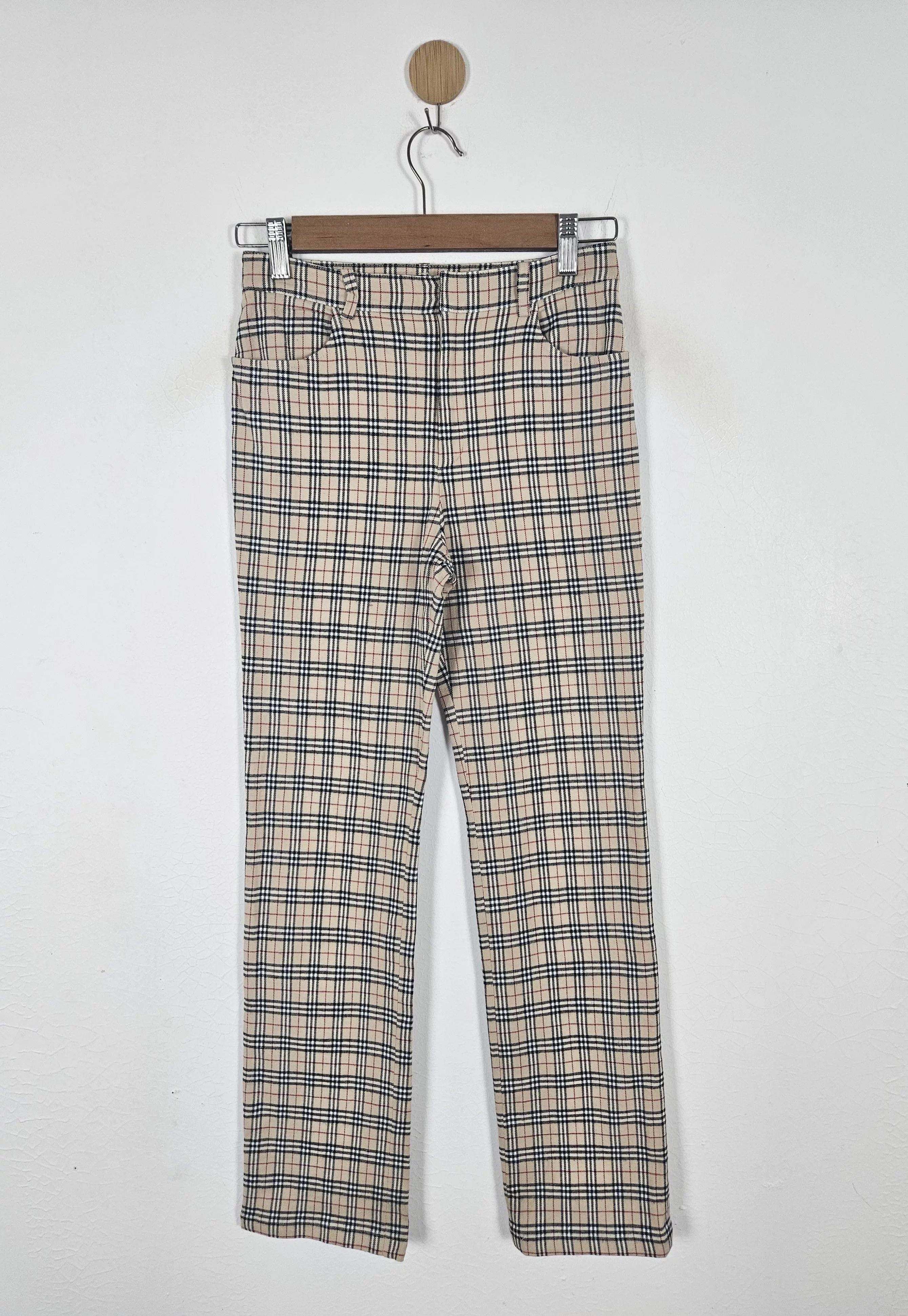 Burberry Pants Burberry × Vintage Burberry Blue Label London Womens Check Nova Trousers Pants Beige