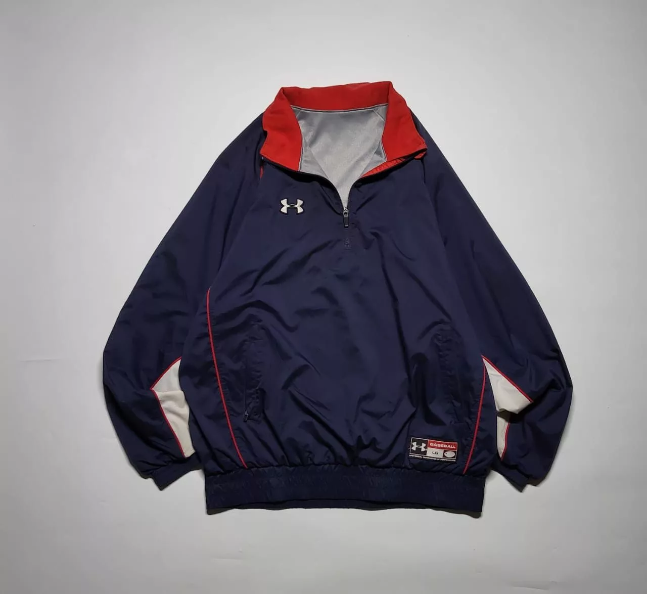 Under Armour Light Jackets Halfzip Under Armour Baseball Windbreaker Jacket Blue Sportswear