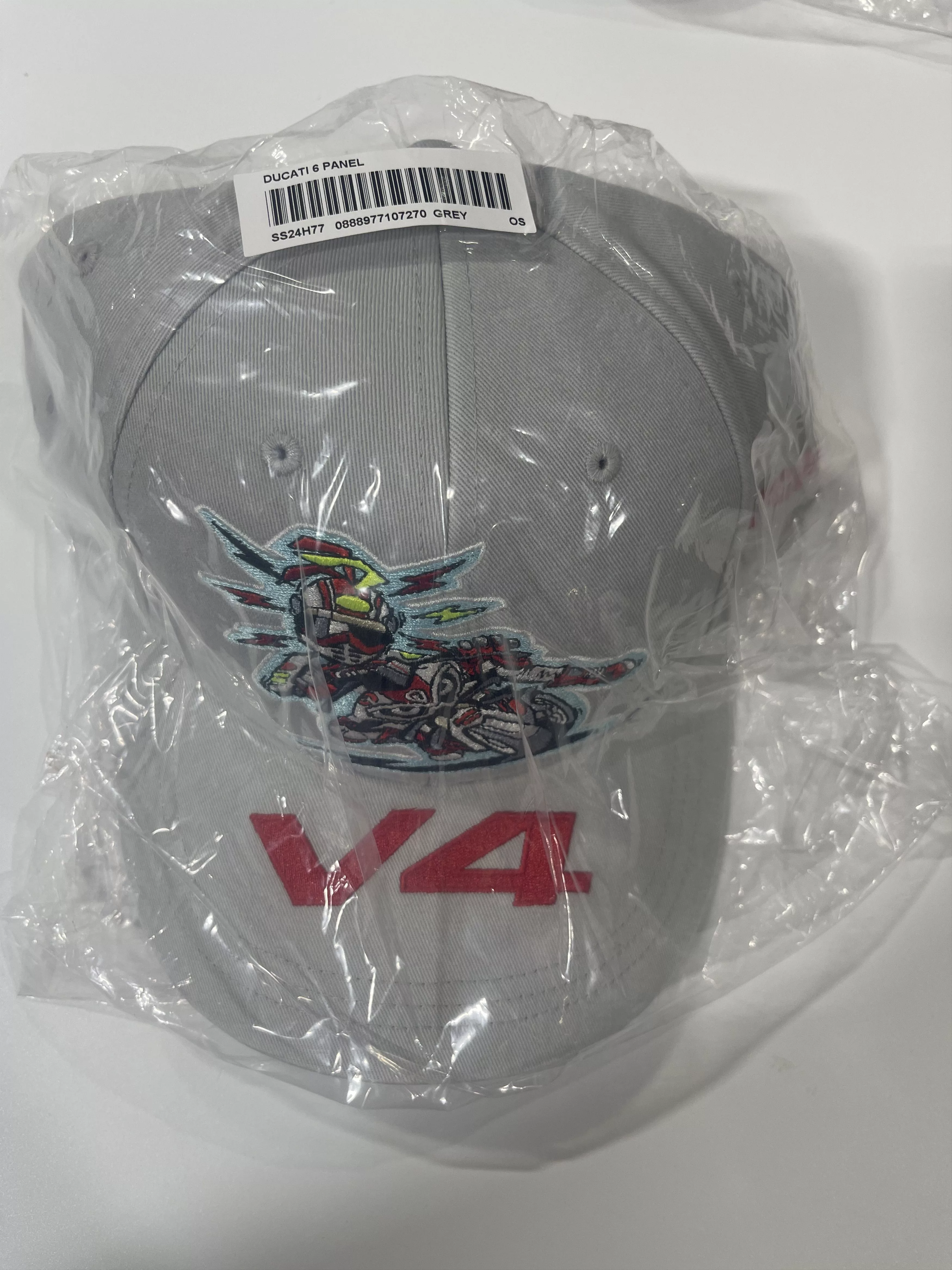 Supreme Hats Supreme Ducati 6-Panel Hat Grey Size Adjustable Gray