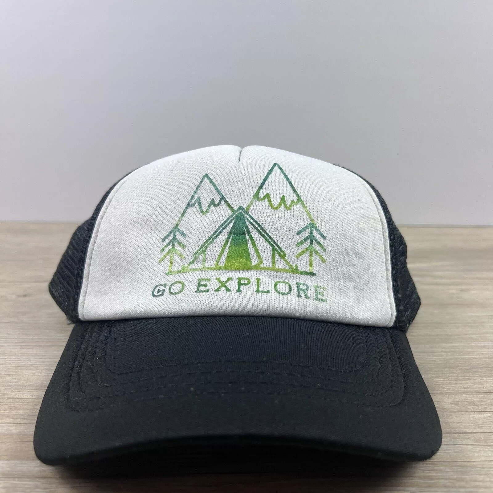 Other Hats Other Go Explore Hat Snapback Hat Black Adjustable Hat Adult Fit B