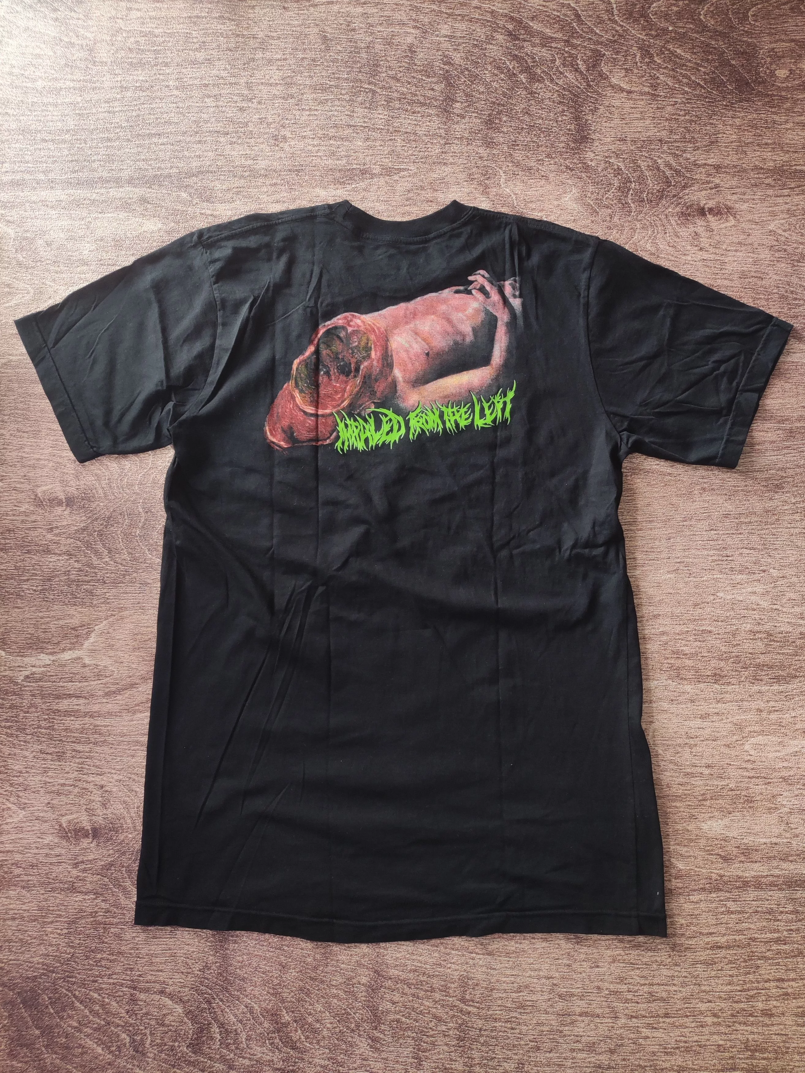 Band Tees Short Sleeve T Shirts Band Tees BOSEDEATH IMPALED FROM THE LEFT COVER ALBUM 2014 Black