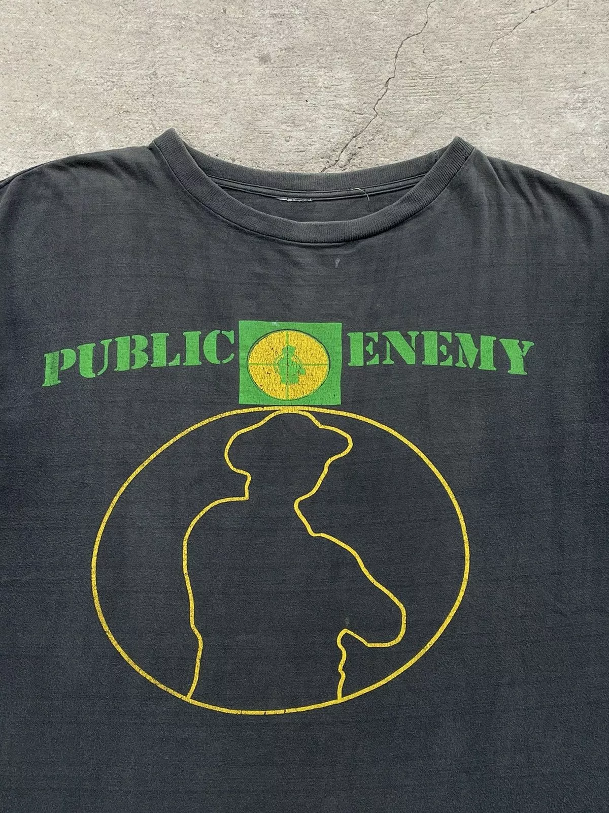 Public Enemy Short Sleeve T Shirts Public Enemy × Rap Tees × Vintage Rare 90’s Public Enemy Rap Tee Black