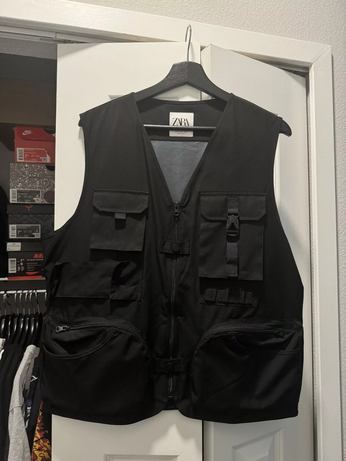 Zara Vests Zara Technical Vest Black