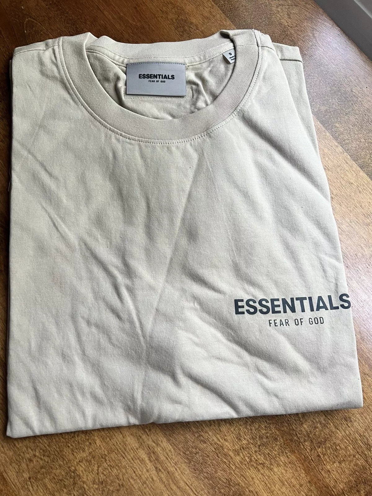 Essentials Short Sleeve T Shirts Essentials × Fear of God Fear of God Essentials Ssense Exclusive Linen T-Shirt Brown Streetwear