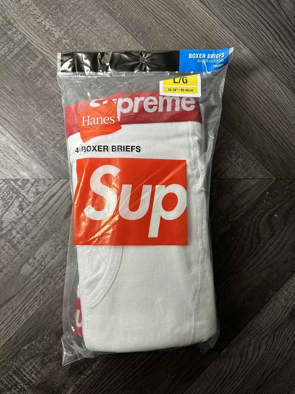 Supreme Socks Underwear Supreme Hanes Boxers 4-Pack - L White