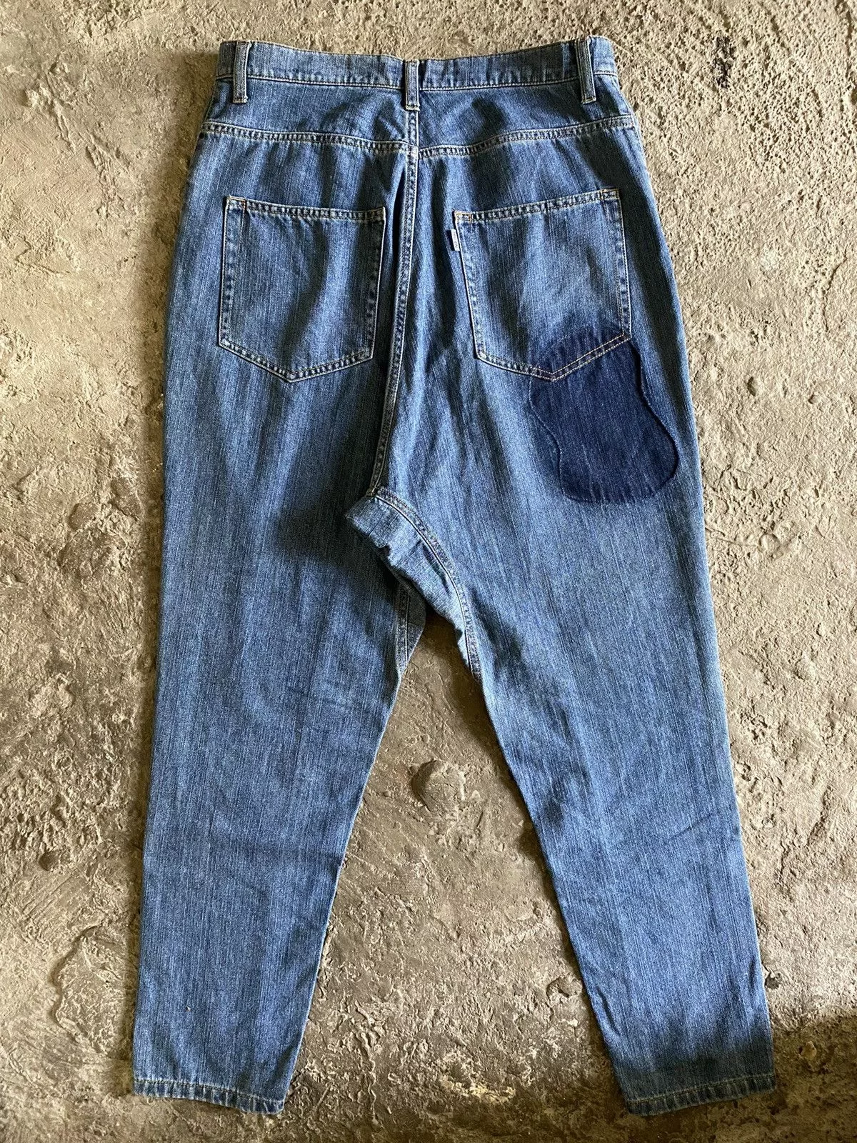 Ne-Net Jeans Ne-Net Nenet Dyed Patch Denim Pant Blue