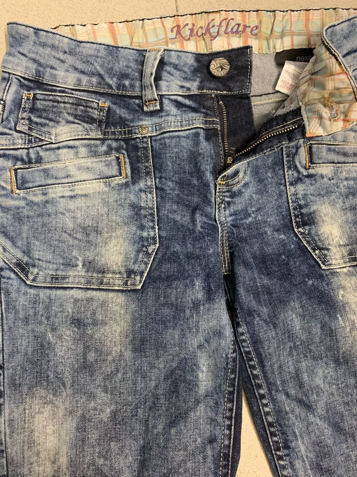 Hysteric Glamour Jeans Hysteric Glamour × Japanese Brand × Tornado Mart Flare Jeans Japanese Brand Low Rise Elastic Acid Bootcut Multi
