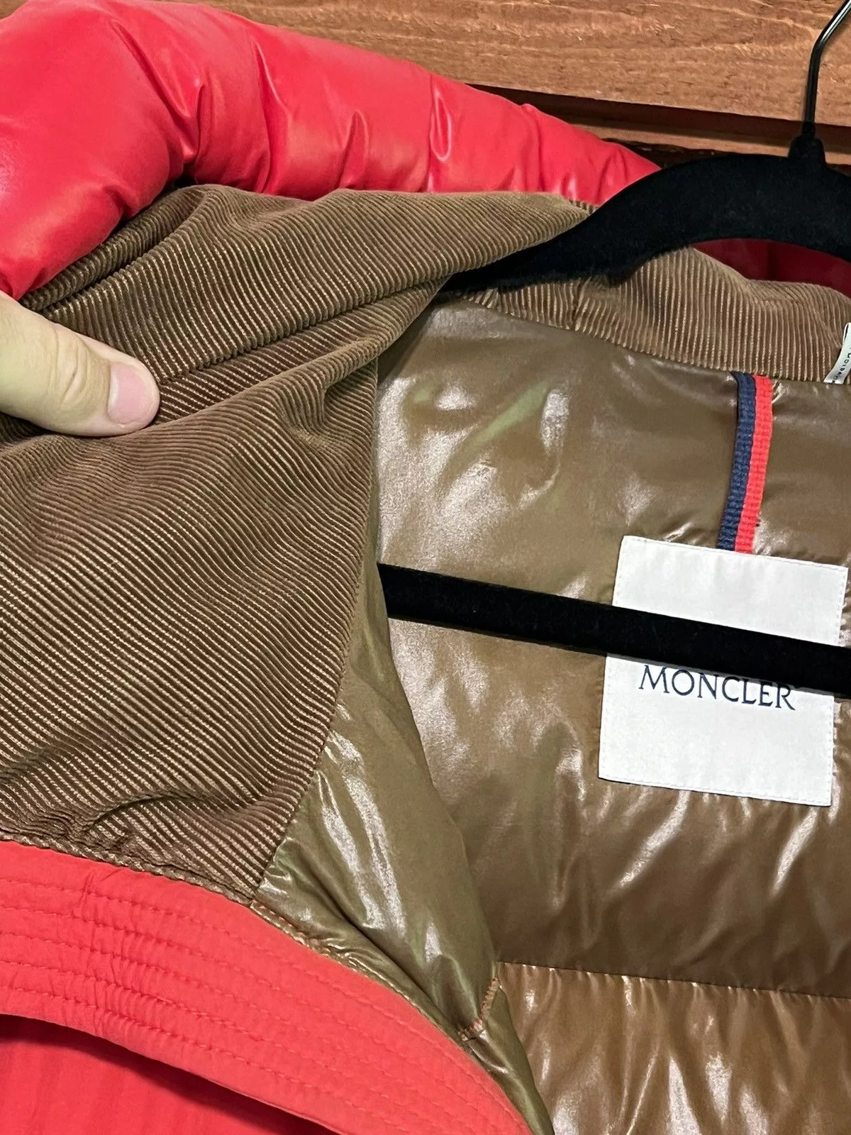 Moncler Light Jackets Moncler red puffer